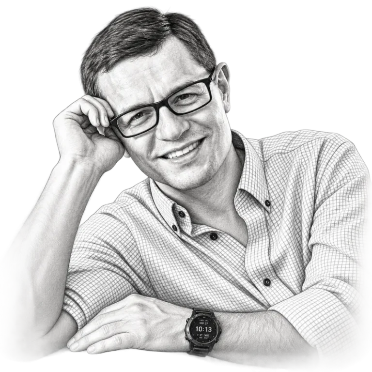 Rysunkowy portret: Łukasz